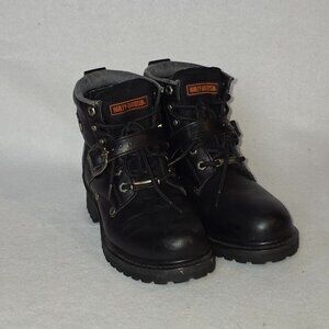 Authentic Harley Davidson Biker Boots- Size 8